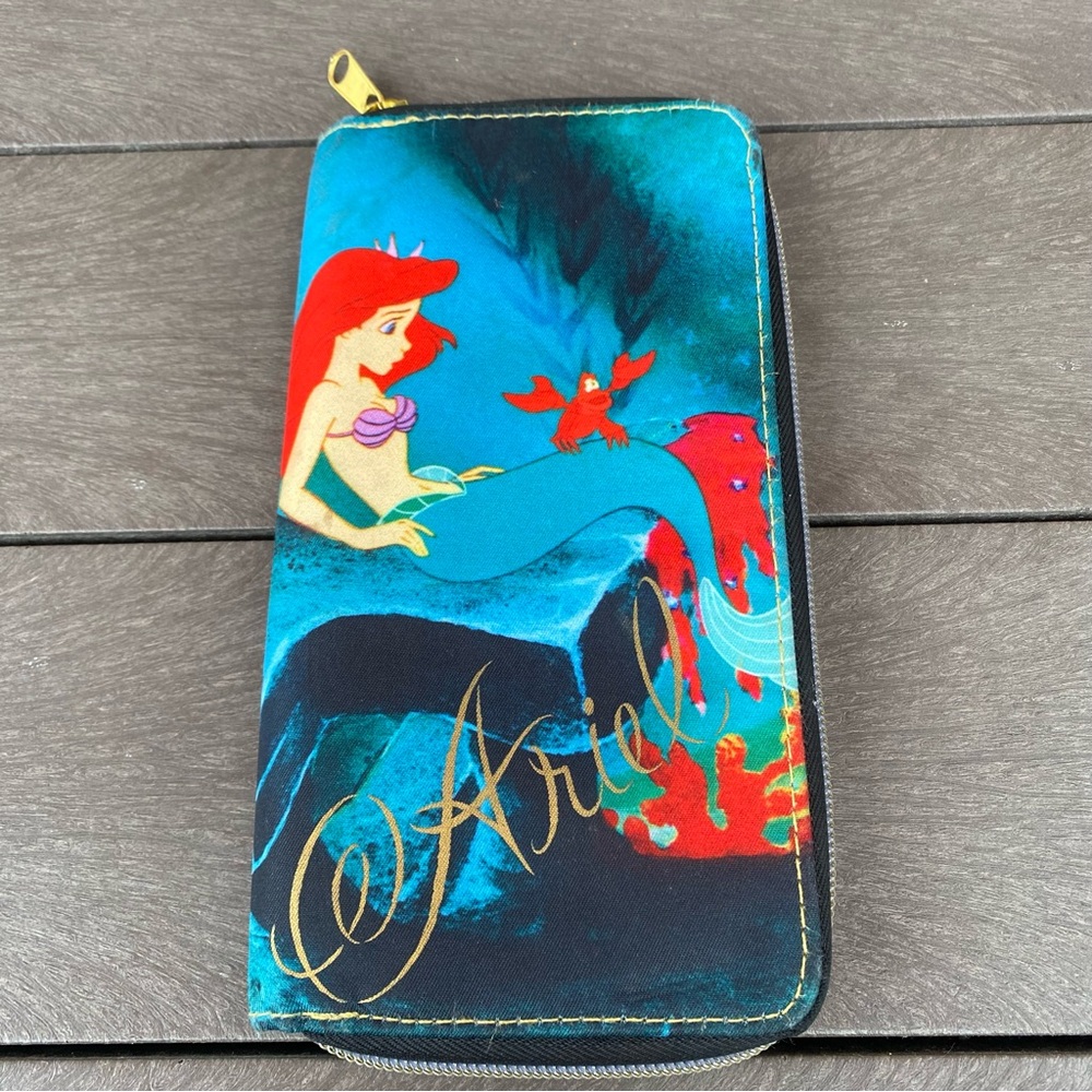 The Little Mermaid Zip Around Wallet